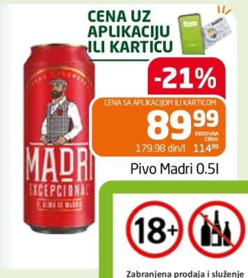 Pivo Madri 0,5l