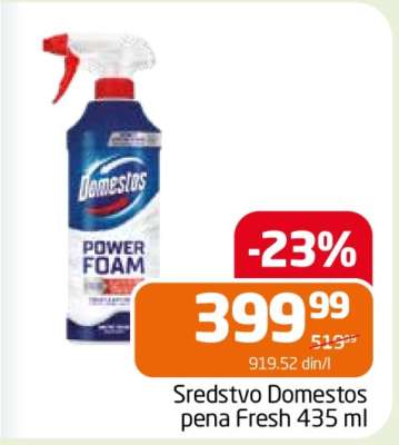 Sredstvo Domestos pena Fresh 435 ml