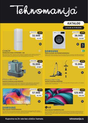 Tehnomanija katalog - 10.08.2026 - 31.08.2026.