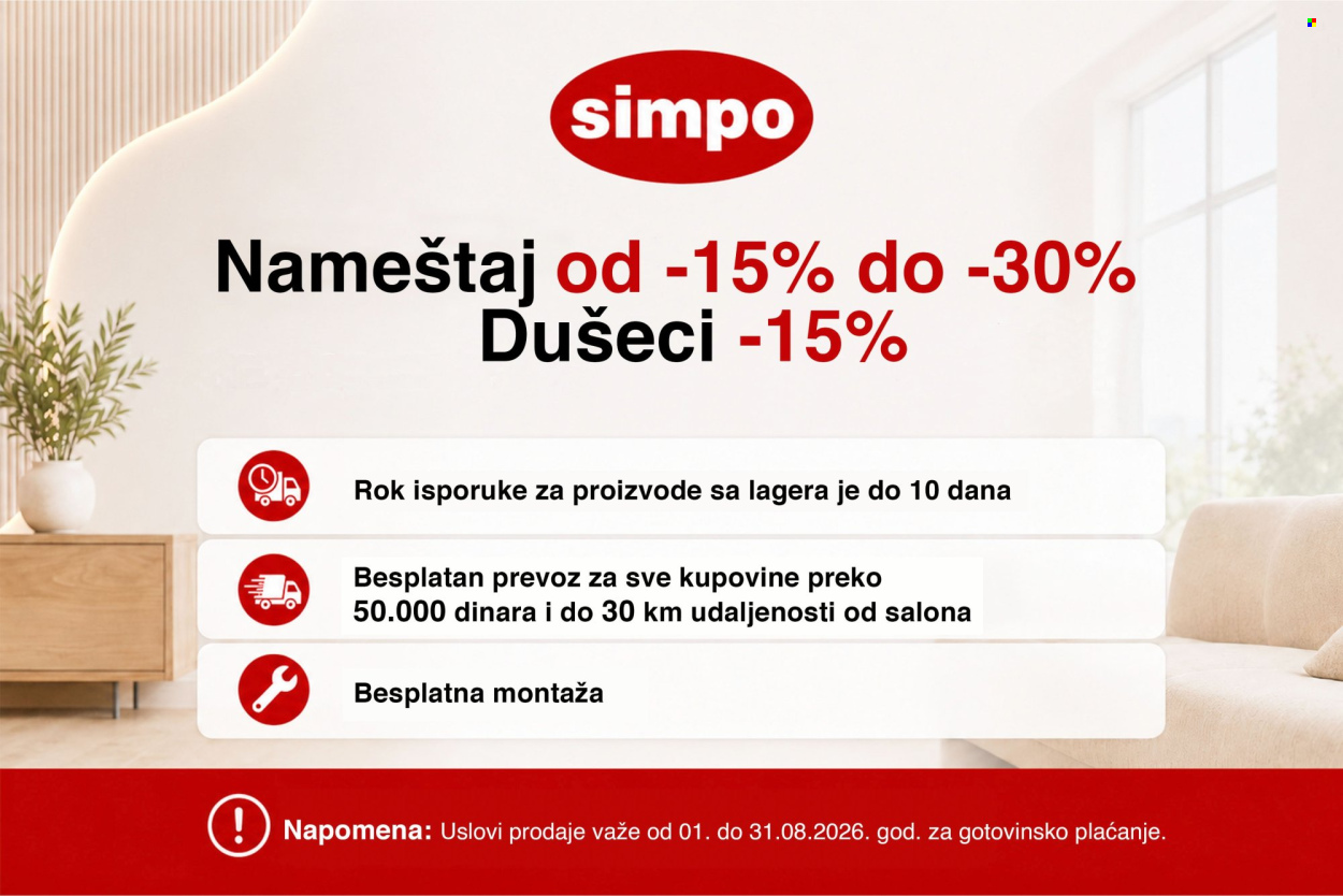 Simpo katalog - 01.08.2026 - 31.08.2026. Stranica 1