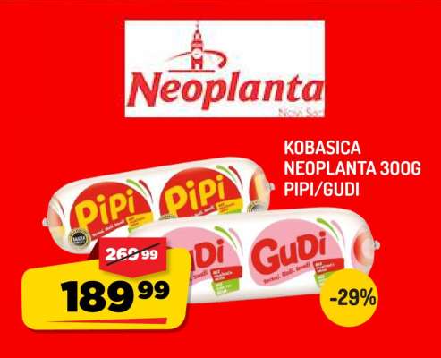 Kobasica Neoplanta 300g (Pipi, Gudi)