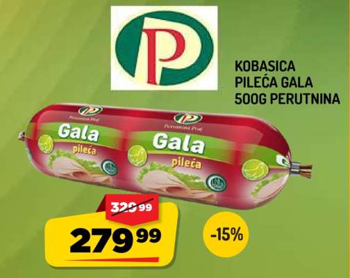 Kobasica Pileća Gala 500g Perutnina