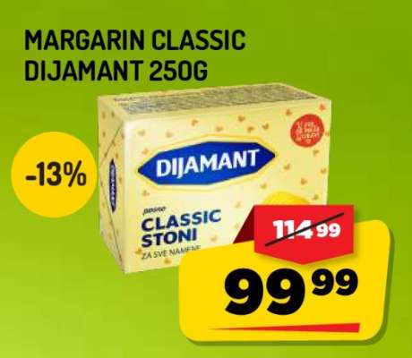 Margarin classic Dijamant 250g