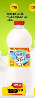 KRAVICA SVEŽE MLEKO 2.8% SA D3