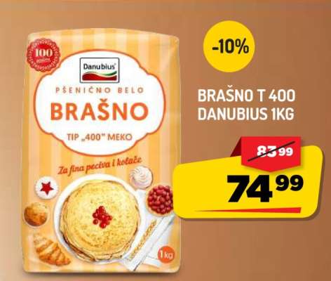 Brašno T-400 Danubius 1kg