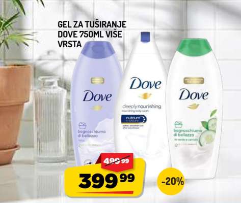 Dove Gel za tuširanje 750ml