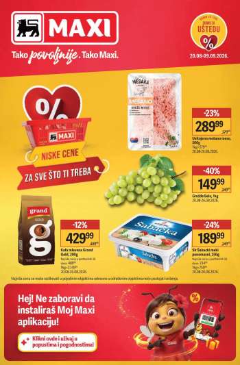 Maxi katalog - 20.08.2026 - 09.09.2026.