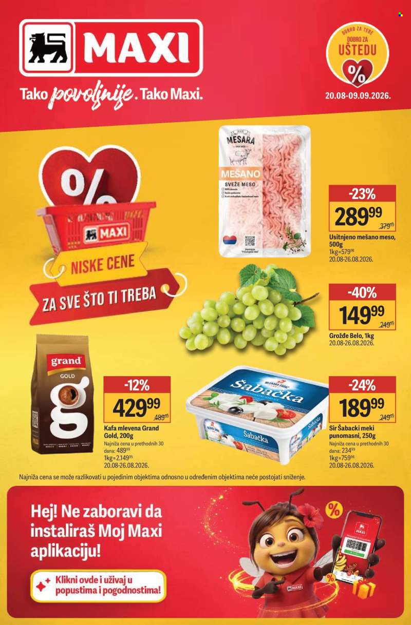 Maxi katalog - 20.08.2026 - 09.09.2026.
