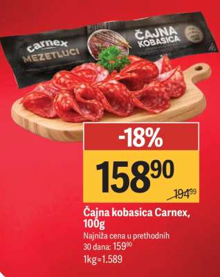 ČAJNA KOBASICA Carnex 100g