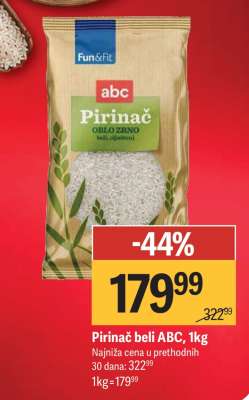 Pirinač beli ABC 1kg