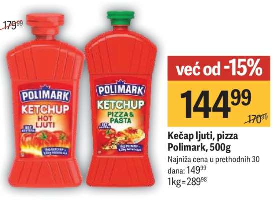 Kecap ljuti pizza Polimark 500g