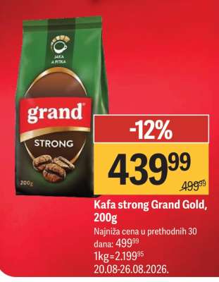 Kafa strong Grand Gold 200g