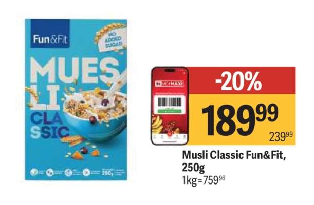 Musli Classic Fun Fit 250g