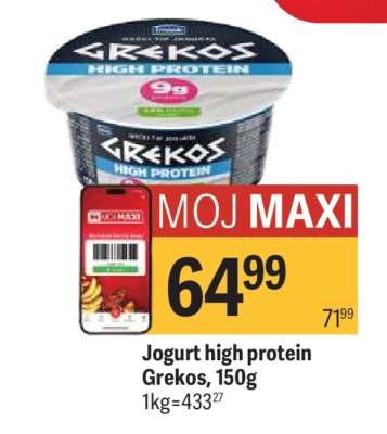 Jogurt high protein Grekos, 150g