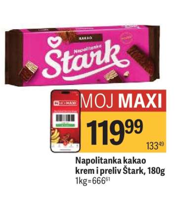 Napolitanka kakao krem i preliv Štark, 180g