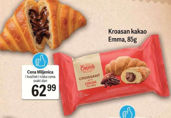 Kroasan kakao Emma, 85g