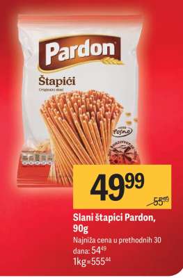 Slani štapići Pardon, 90g