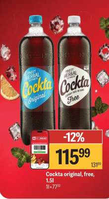 Cockta original free 1,5l