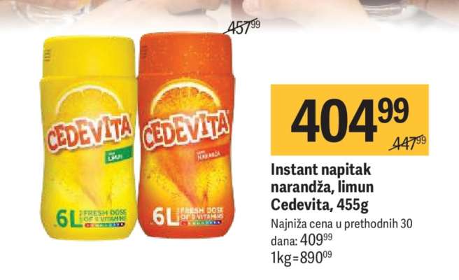Instant napitak narandža limun Cedevita 455g