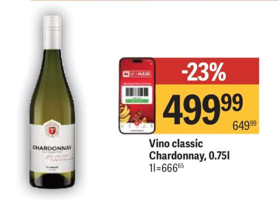 Vino Classic Chardonnay, 0,75l