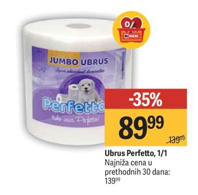 Ubrus Perfetto, 1/1