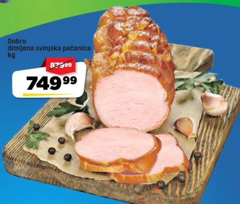Dobro dimljena svinjska pečenica kg