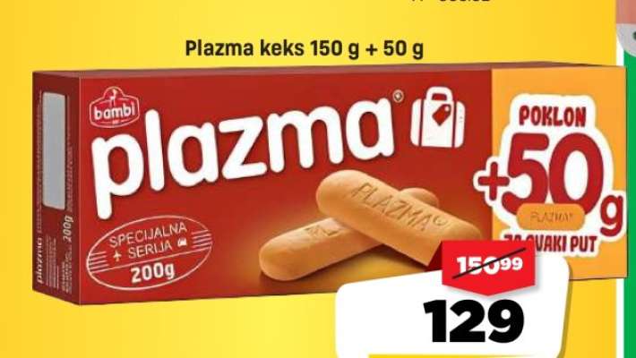 Plazma keks 150 g + 50 g