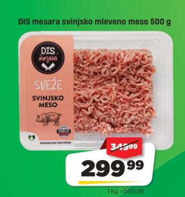 DIS mesara Svinjsko mleveno meso 500 g