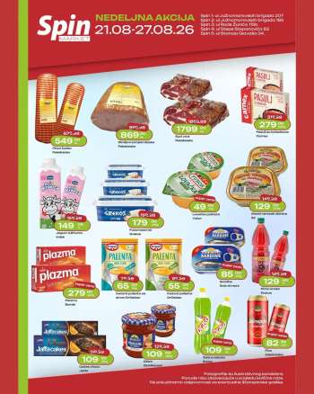 Spin Market katalog - 21.08.2026 - 27.08.2026.