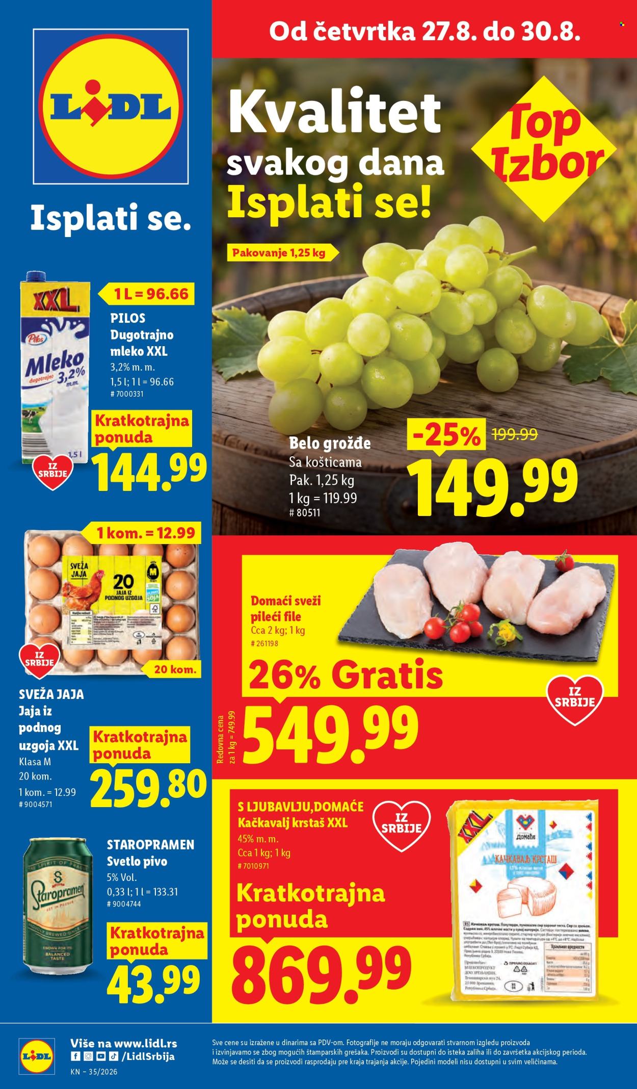 Lidl katalog - 27.08.2026 - 02.09.2026. Stranica 1
