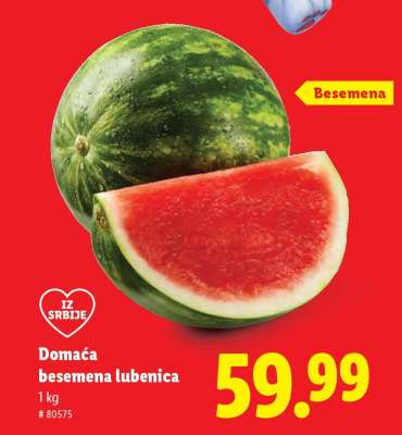 Domaća besemena lubenica
