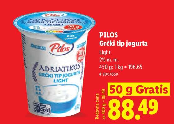 Pilos Grčki tip jogurta