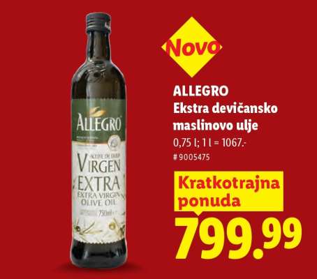 ALLEGRO Ekstra devičansko maslinovo ulje