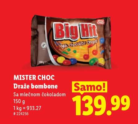 MISTER CHOC Draže bombone