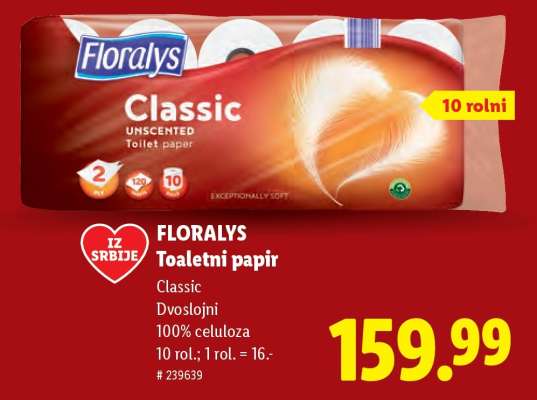 Floralys Toaletni papir