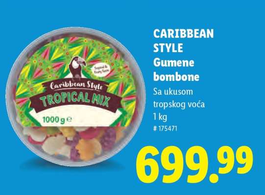 Caribbean Style Gumene bombone