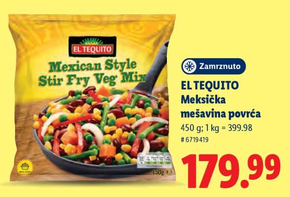 EL TEQUITO Meksička mešavina povrća