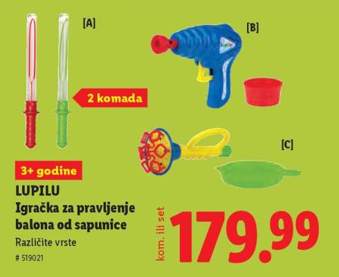 LUPILU Igračka za pravljenje balona od sapunice
