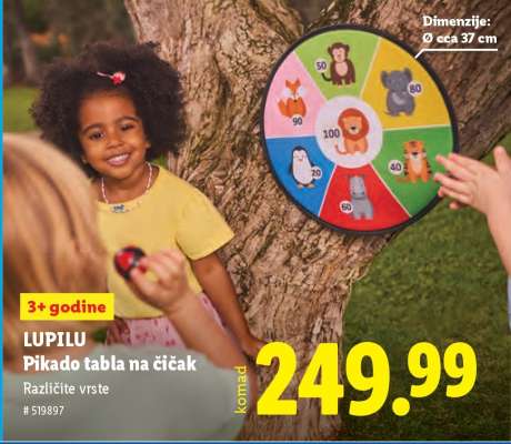 LUPILU Pikado tabla na čičak
