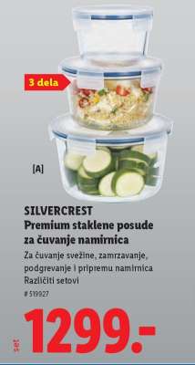 SILVERCREST Premium staklene posude za čuvanje namirnica