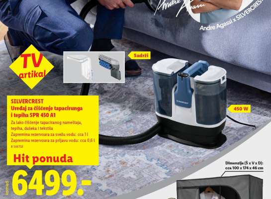 SILVERCREST Uređaj za čišćenje tapacirunga i tepiha SPR 450 A1