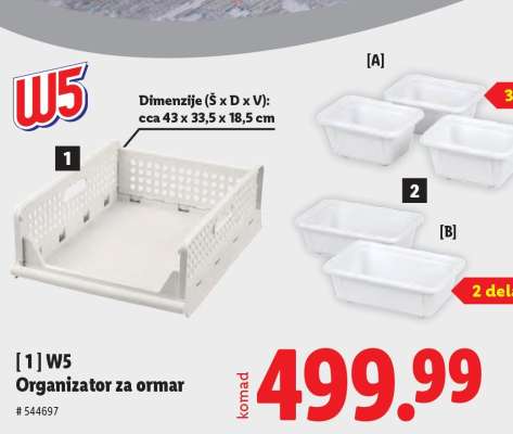 W5 Organizator za ormar
