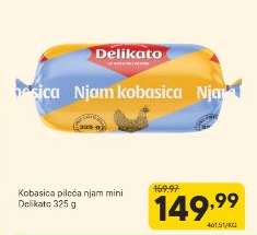 Kobasica pileća njam mini
