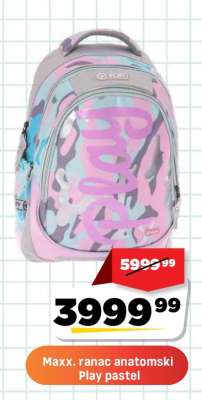 Maxx. ranac anatomski Play pastel