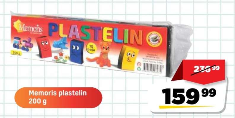Memoris plastelin 200 g