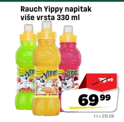 Rauch Yippy napitak više vrsta 330 ml