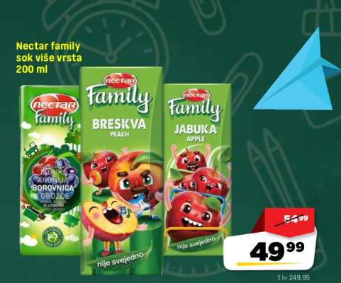 Nectar family sok više vrsta 200 ml
