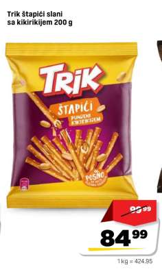 Trik štapići slani sa kikirikijem 200 g