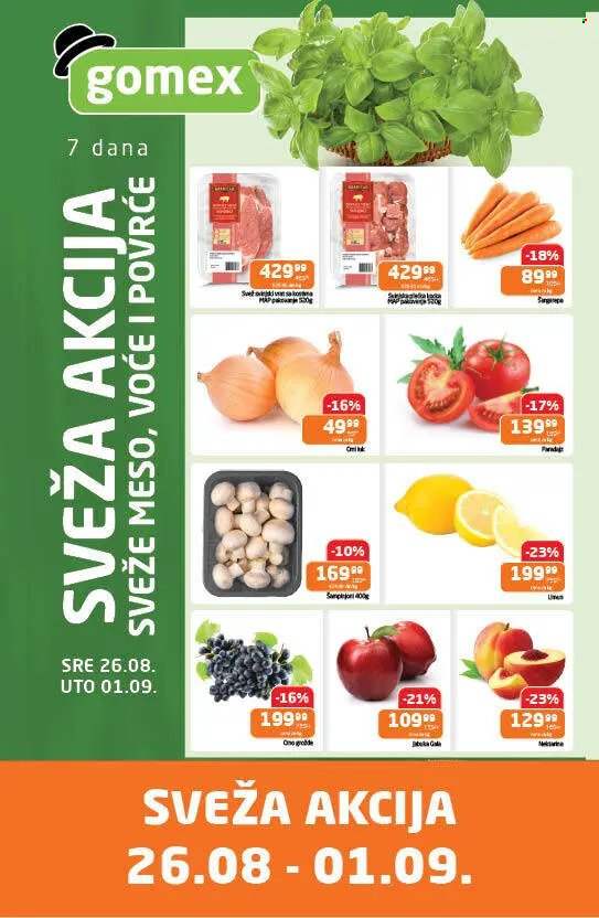 Gomex katalog - 26.08.2026 - 01.09.2026. Stranica 1