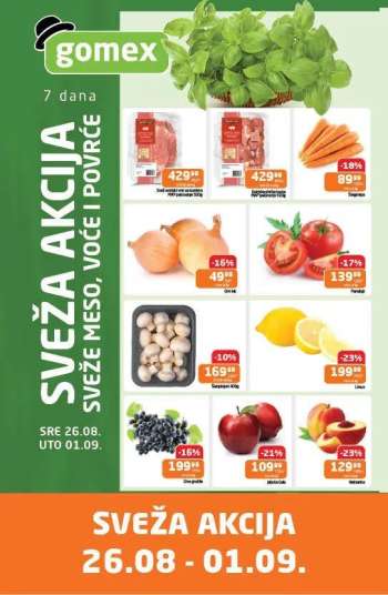 Gomex katalog - 26.08.2026 - 01.09.2026.